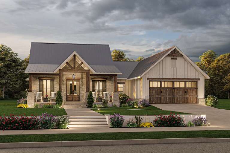 Craftsman House Plan #041-00295 Elevation Photo