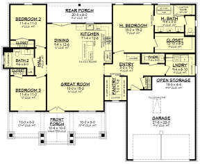 Main Floor  for House Plan #041-00295