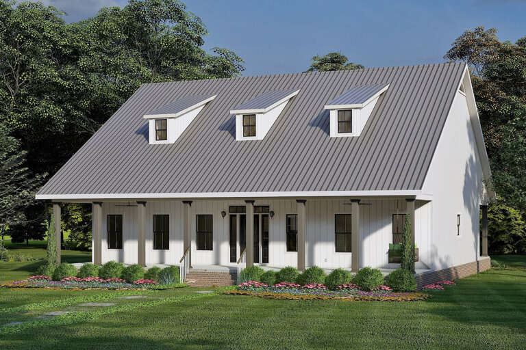 Modern Farmhouse House Plan #1776-00122 Elevation Photo