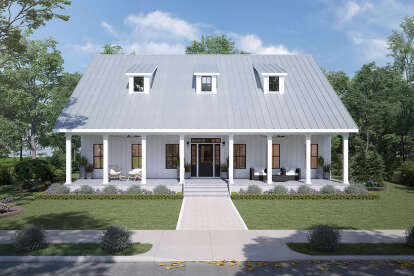 Modern Farmhouse House Plan #1776-00122 Elevation Photo