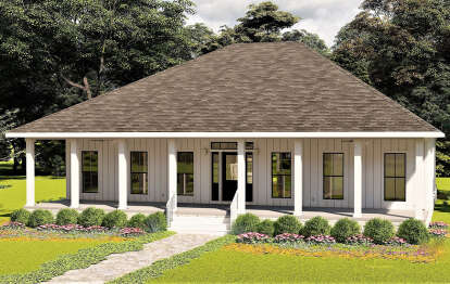 Modern Farmhouse House Plan #1776-00123 Elevation Photo