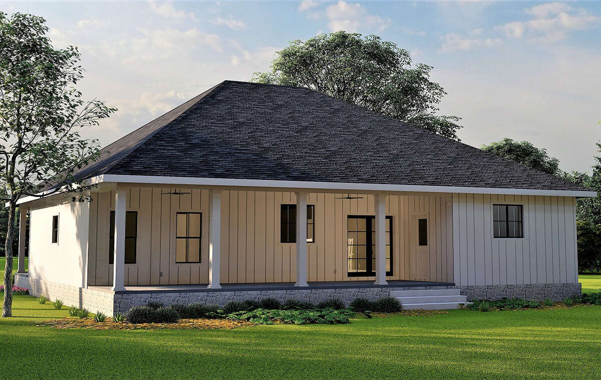 Modern Farmhouse House Plan #1776-00123 Elevation Photo