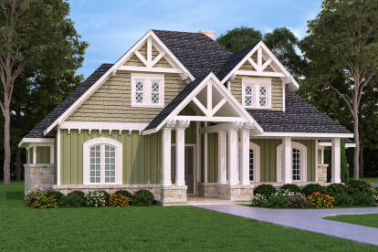 Cottage House Plan #048-00286 Elevation Photo