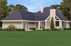 Cottage House Plan #048-00286 Elevation Photo