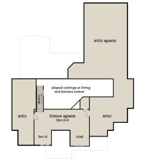 Attic Space for House Plan #048-00286