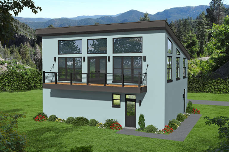 Modern House Plan #940-00600 Elevation Photo