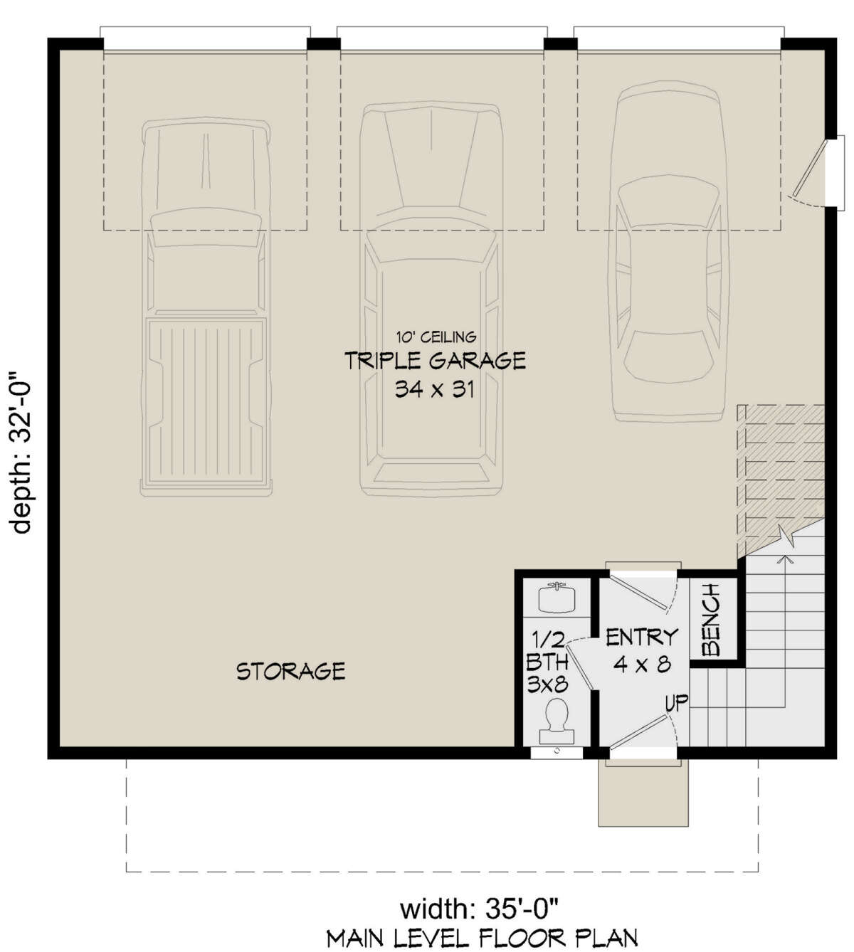 First Floor for House Plan #940-00600