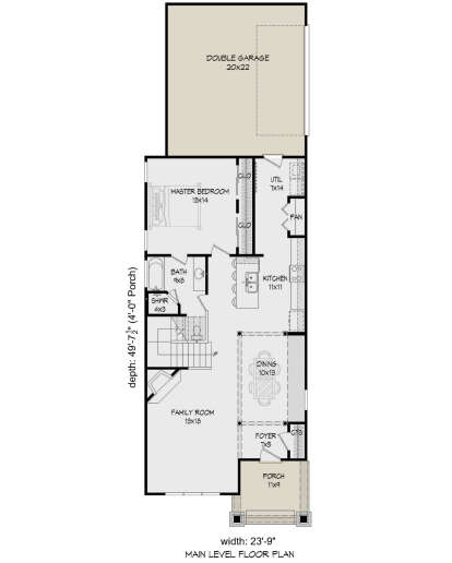 House Plan House Plan #27665 Drawing 1