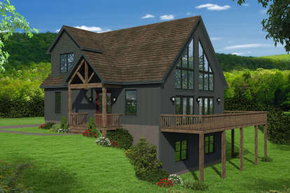 Mountain House Plan #940-00603 Elevation Photo