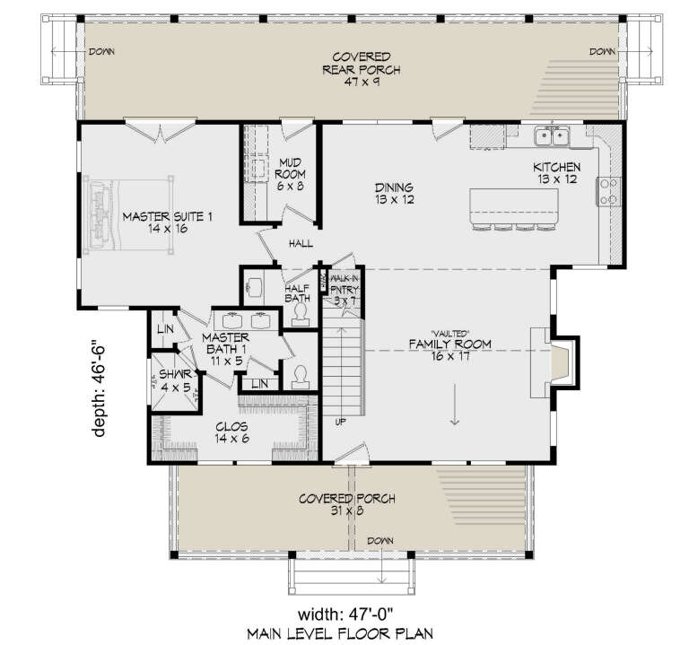 House Plan House Plan #27667 Drawing 1