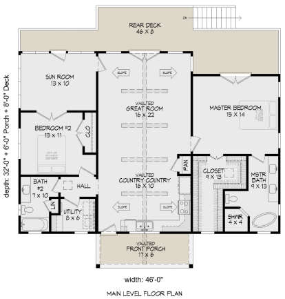 House Plan House Plan #27668 Drawing 1