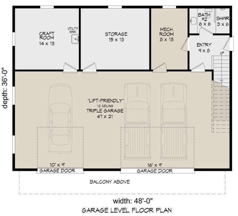 House Plan House Plan #27671 Drawing 1