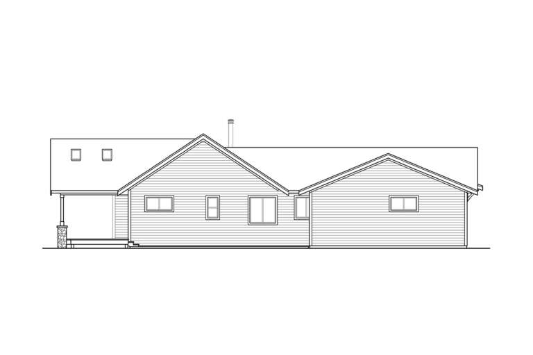 Craftsman House Plan #035-01024 Elevation Photo