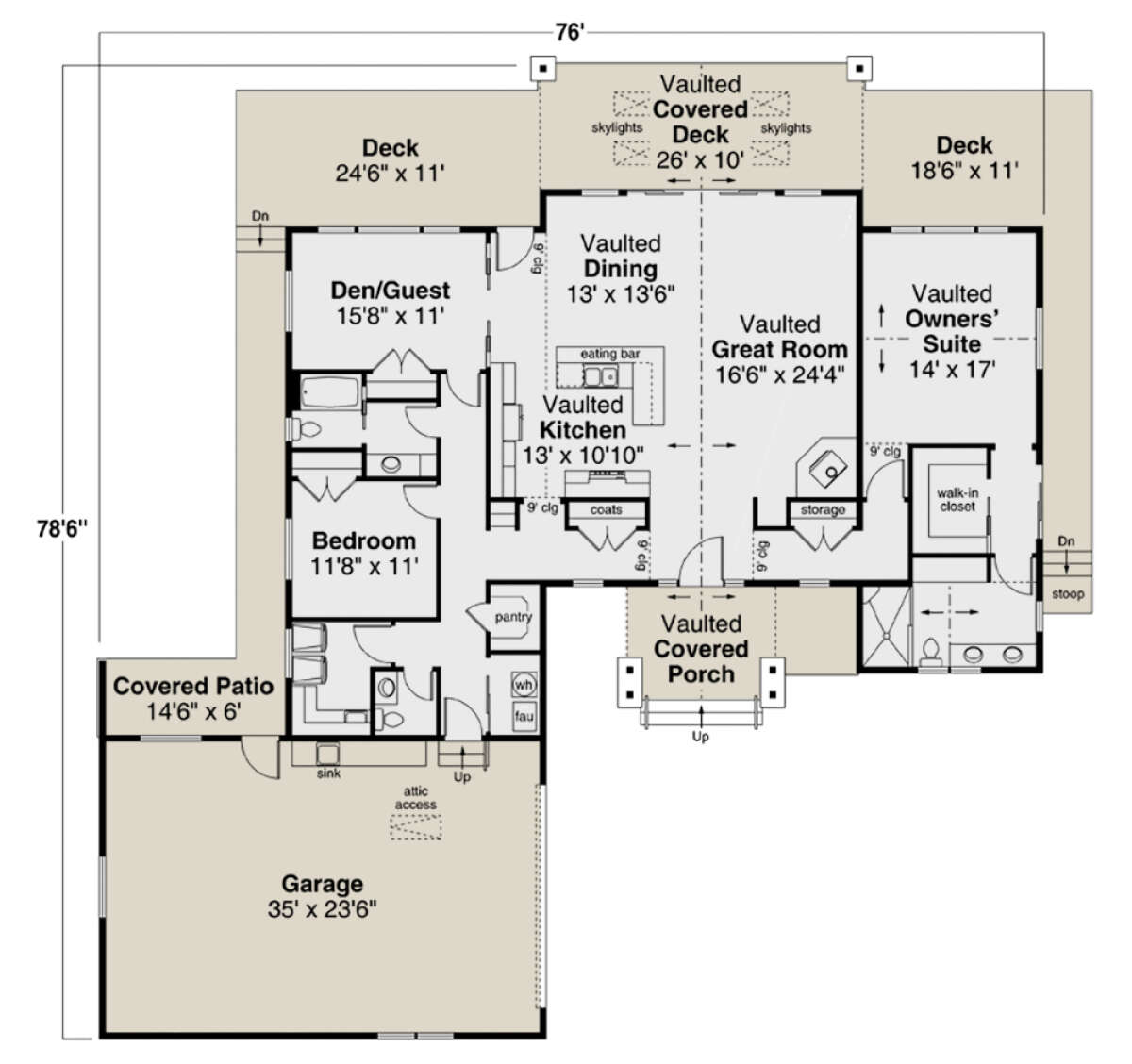 Main Floor  for House Plan #035-01024