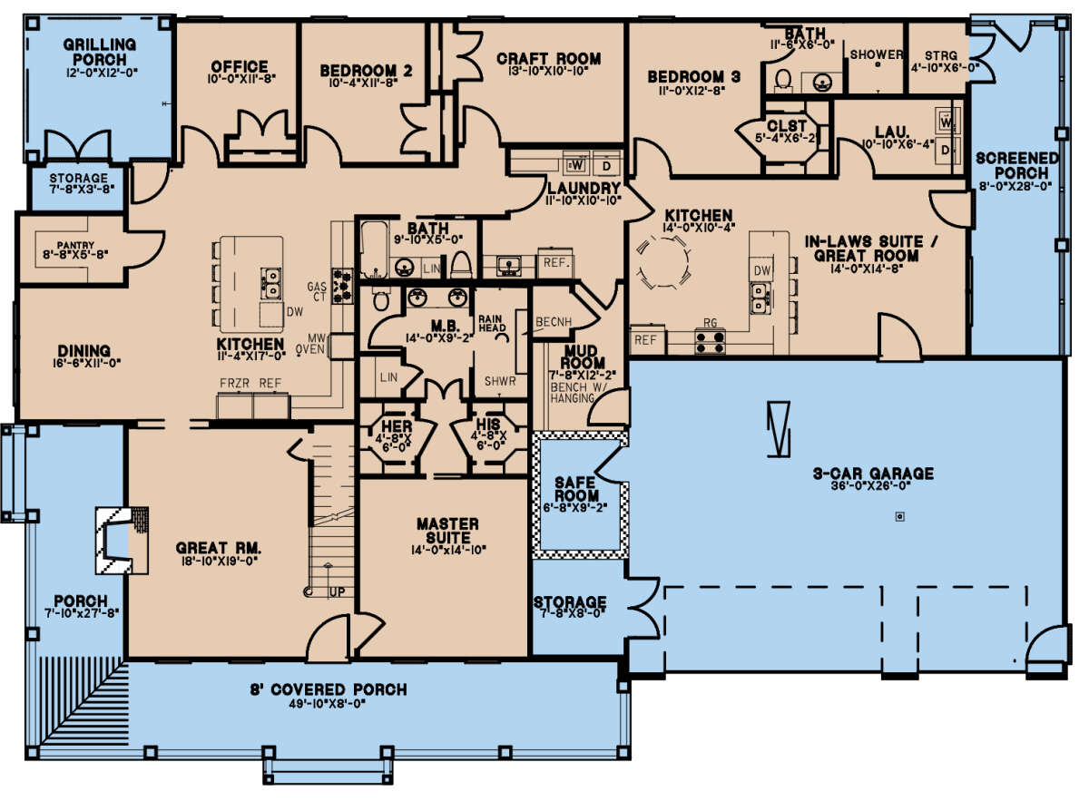 Main Floor  for House Plan #8318-00285