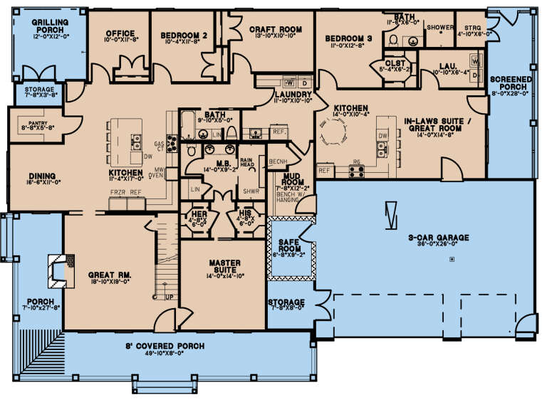 House Plan House Plan #27680 Drawing 1