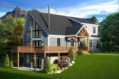 Mountain House Plan #940-00609 Elevation Photo