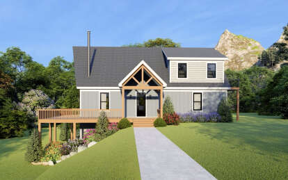Mountain House Plan #940-00609 Elevation Photo