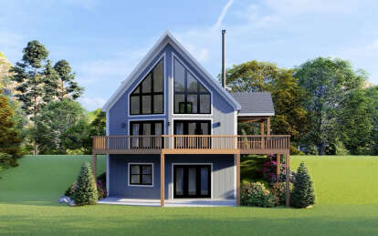Mountain House Plan #940-00609 Elevation Photo