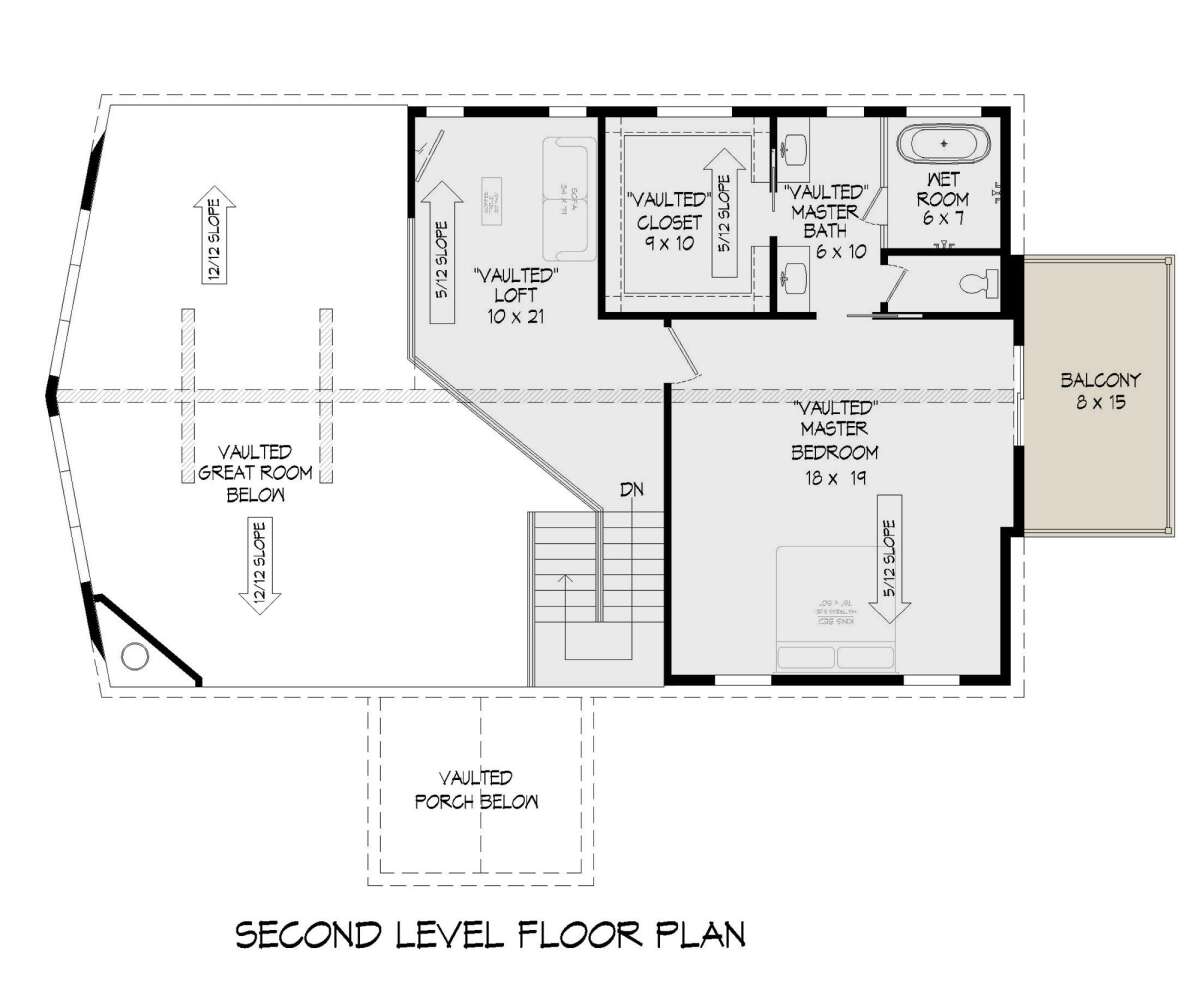 Second Floor for House Plan #940-00609