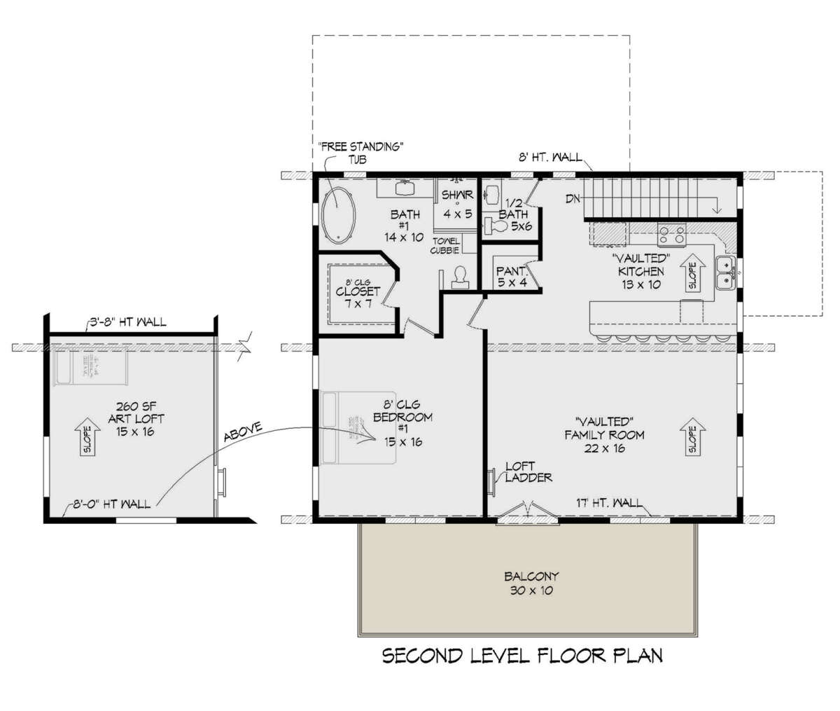Second Floor for House Plan #940-00611