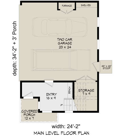 First Floor for House Plan #940-00612