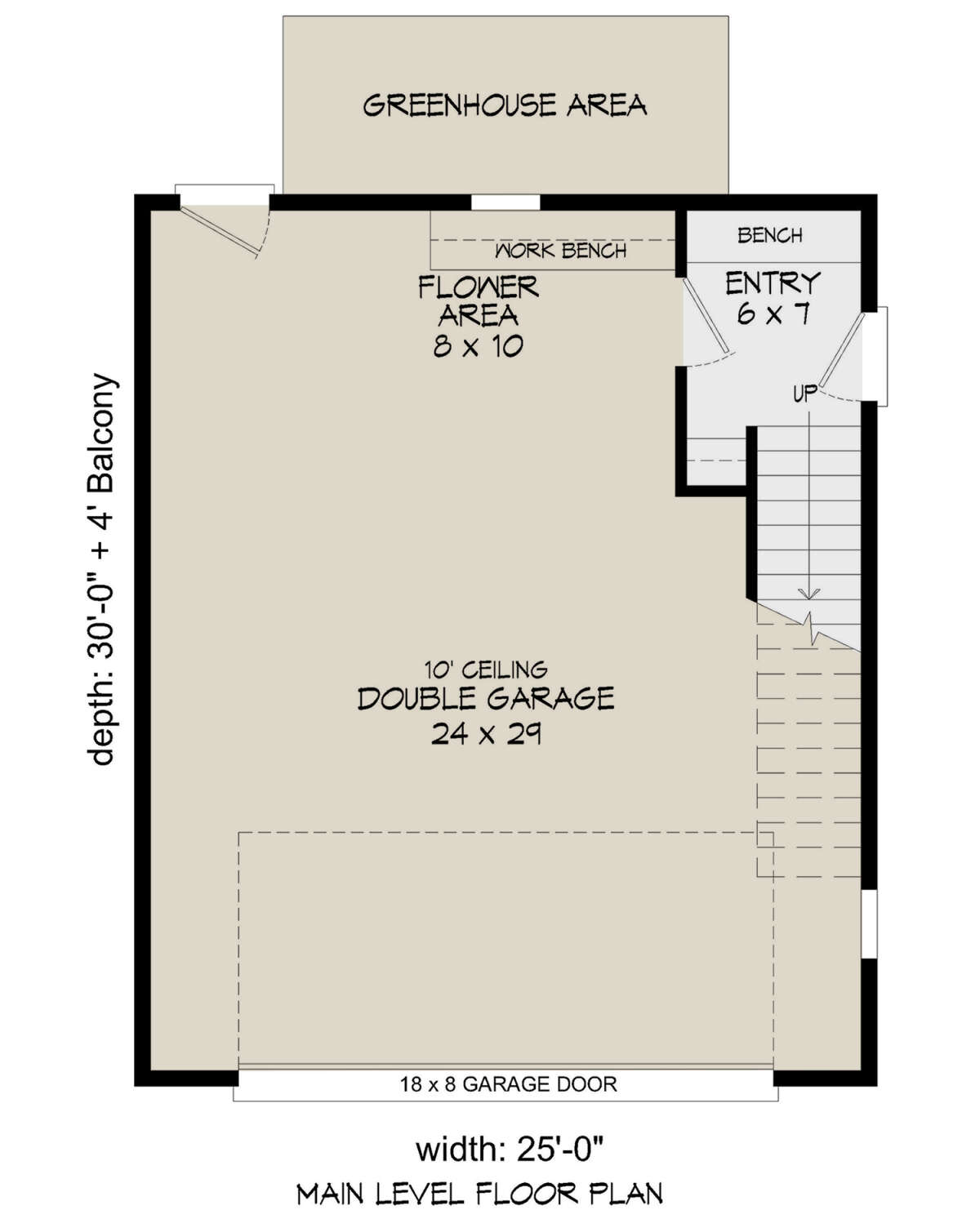 Garage Floor for House Plan #940-00617