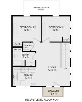 Second Floor for House Plan #940-00617
