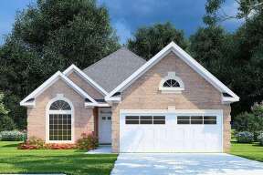 Narrow Lot House Plan #110-00005 Elevation Photo