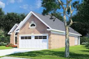 Narrow Lot House Plan #110-00005 Elevation Photo