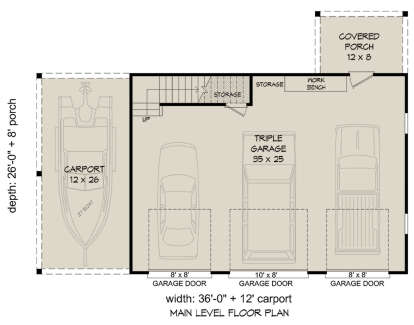 Garage Floor for House Plan #940-00618