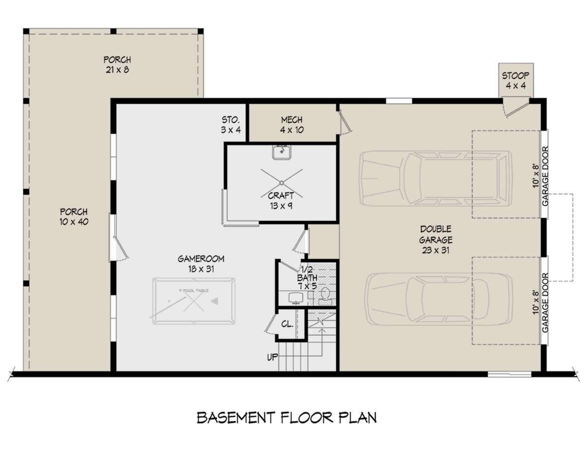 Basement for House Plan #940-00619