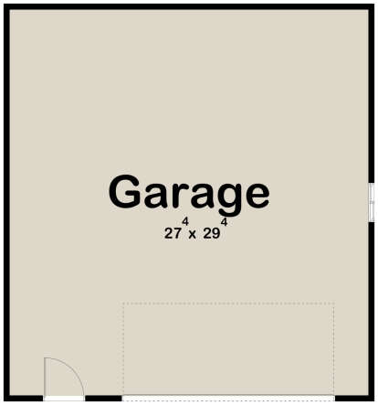 Garage Floor for House Plan #963-00669