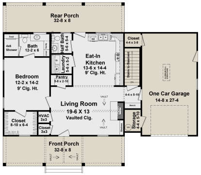 House Plan House Plan #27696 Drawing 1