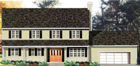 Farmhouse House Plan #033-00064 Elevation Photo