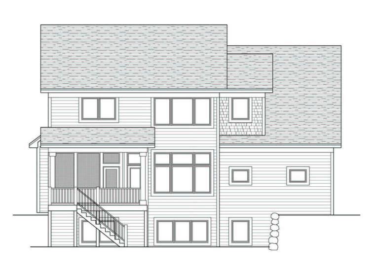 Craftsman House Plan #098-00023 Elevation Photo