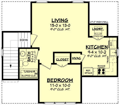 Second Floor for House Plan #041-00296