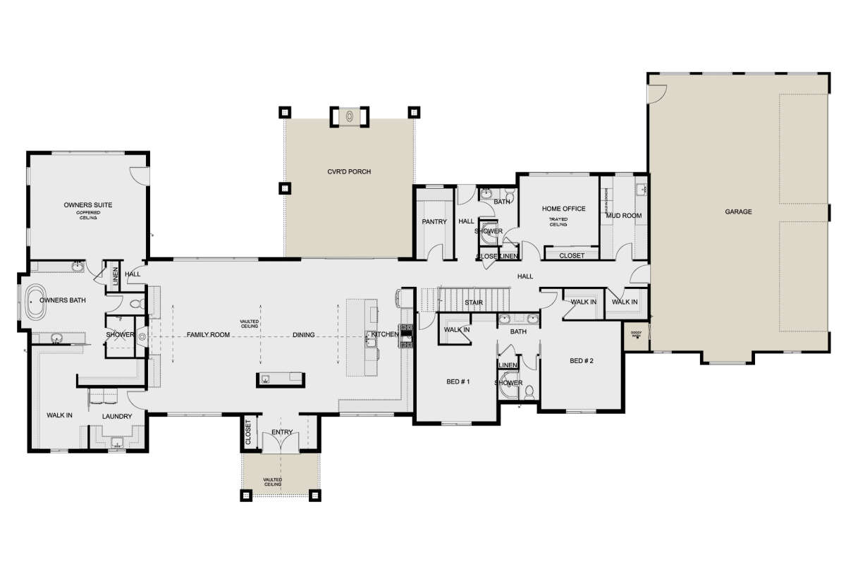 Main Floor  for House Plan #2802-00166