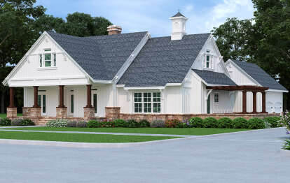 Farmhouse House Plan #048-00287 Elevation Photo