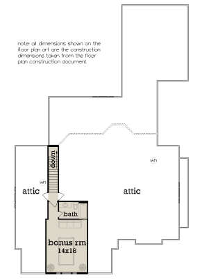 Bonus Room for House Plan #048-00287