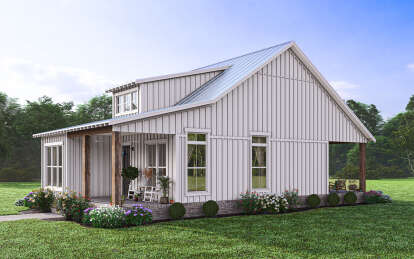 Modern Farmhouse House Plan #041-00297 Elevation Photo