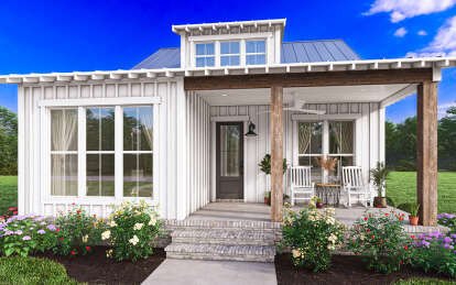 Modern Farmhouse House Plan #041-00297 Elevation Photo