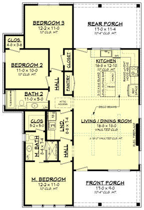 Main Floor  for House Plan #041-00297