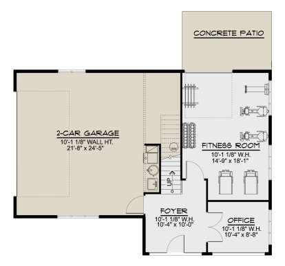 First Floor for House Plan #5032-00164