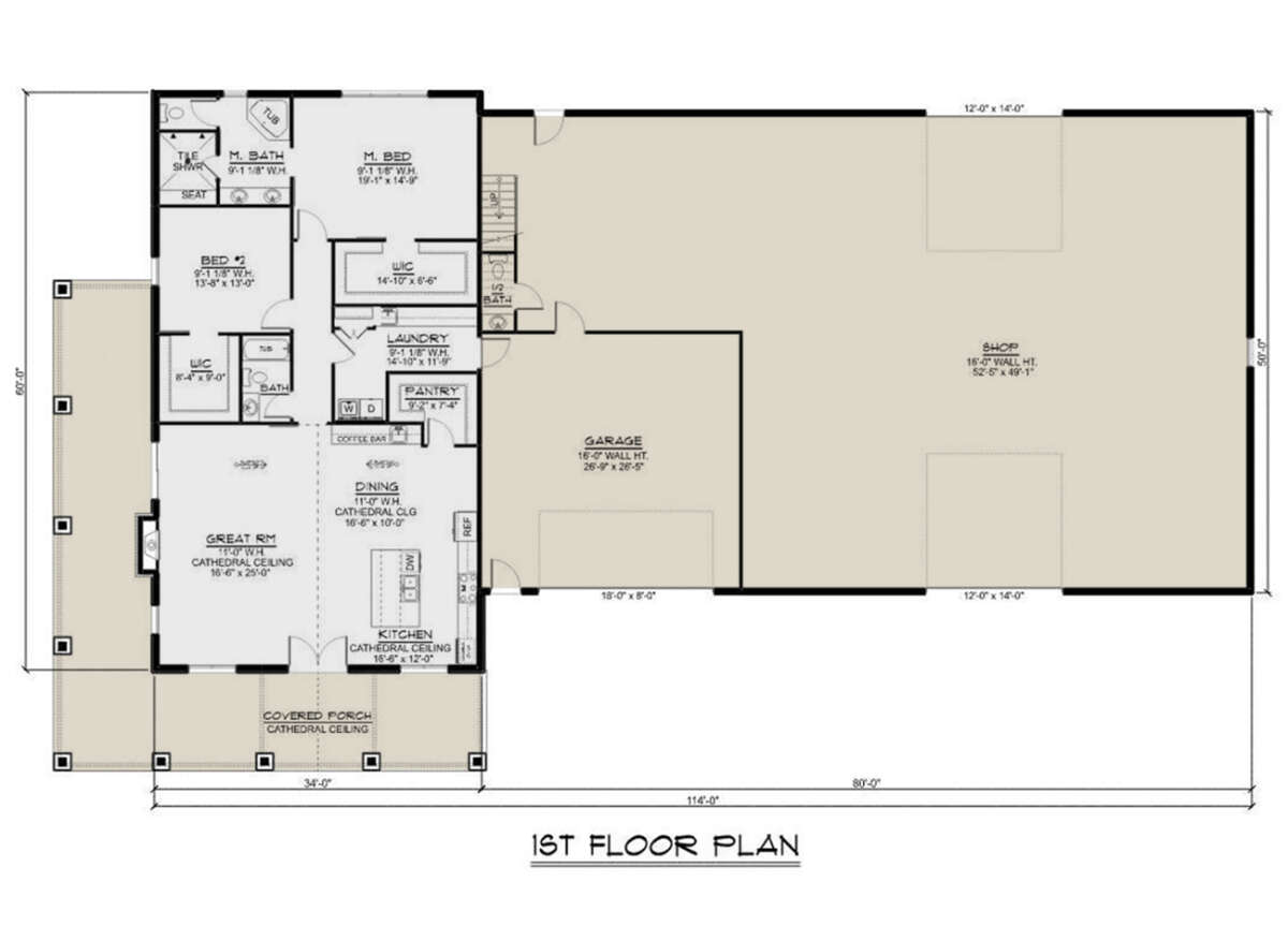 Main Floor  for House Plan #5032-00165