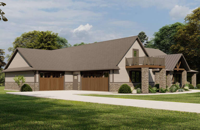 Craftsman House Plan #5032-00166 Elevation Photo