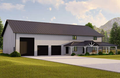 Barn House Plan #5032-00168 Elevation Photo