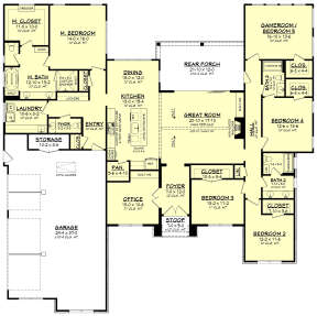 Main Floor  for House Plan #041-00298