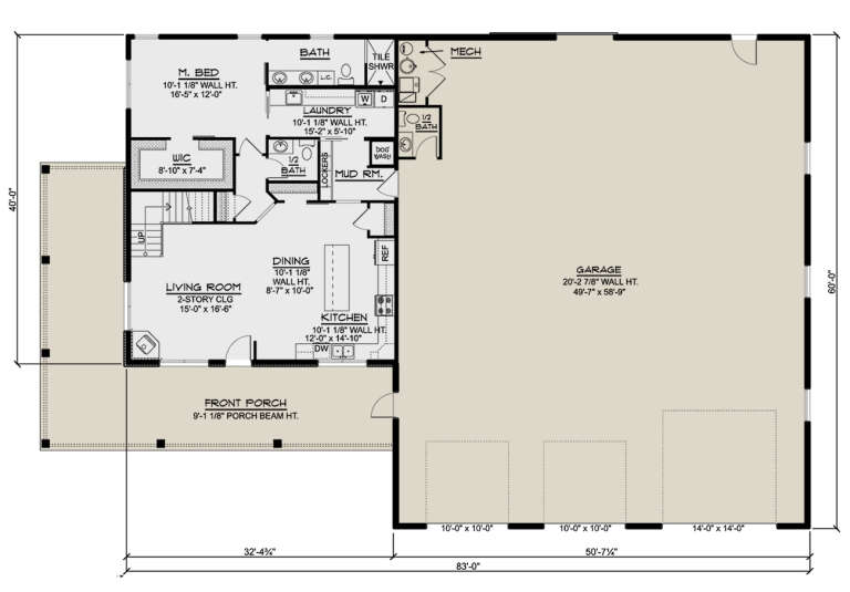 House Plan House Plan #27712 Drawing 1