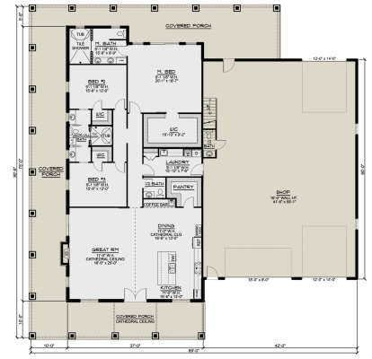 Main Floor  for House Plan #5032-00172